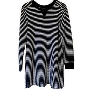 Abercrombie & Fitch Grunge 90's Striped Sweatshirt Dress Medium